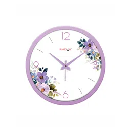 RANDOM White & Purple Printed Analogue Contemporary Wall Clock-picture-15