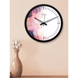 RANDOM White & Purple Round Printed 30.4 cm Analogue Wall Clock-picture-19