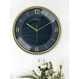 RANDOM Yellow & Green Printed Round Contemporary Non-Ticking Wall Clock-picture-13