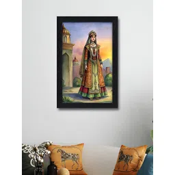 RANDOM Yellow & Orange Traditional Printed Wooden Wall Art-picture-24