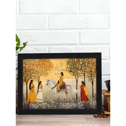 RANDOM Yellow & White Traditional Wooden Wall Art-picture-35