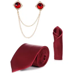 RANDOME STRIPE Satin Cufflink & Tie Pin Set-picture-16