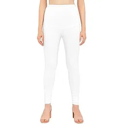 RangBlu Women Cotton Lycra Leggings | Ankle Length | Stretchable | Free Size & Plus Size | Solid Colors for Yoga, Gym & Casual-picture-13