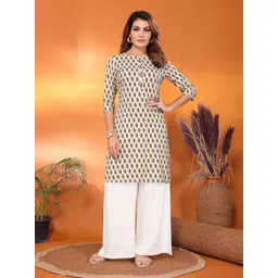 Rangita Floral Printed Round Neck Straight Kurta-picture-20