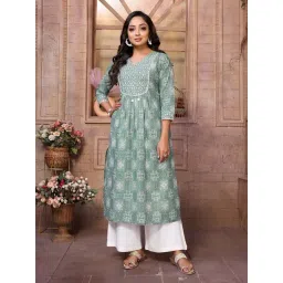 Rangita Green Printed Kurta-picture-11