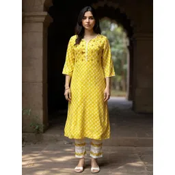 rangita Women Ethnic Motifs Embroidered Kurta with Trousers-picture-13