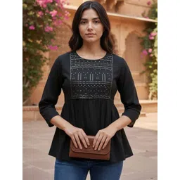 Rangita Women Ethnic Motifs Embroidered Sequinned Sequinned Kurti-picture-17