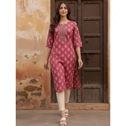 Rangita Women Ethnic Motifs Printed Sequinned Kurta-picture-19