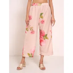 Rangmanch By Pantaloons Beige Straight Fit Printed Pants-picture-35