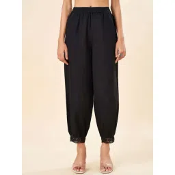 Rangmanch by Pantaloons Black Cotton Embroidery Pant-picture-37
