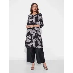 Rangmanch By Pantaloons Black Regular Fit Printed Kurta-picture-34