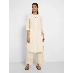 Rangmanch by Pantaloons Bleached Sand Kurtas-picture-19
