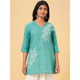 Rangmanch by Pantaloons Blue Embroidered Tunic-picture-41