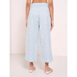 Rangmanch By Pantaloons Blue Flare Fit Printed Trousers image 2