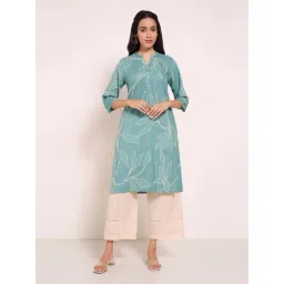 Rangmanch by Pantaloons Blue Printed Kurta-picture-35