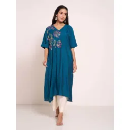 Rangmanch by Pantaloons Blue Printed Kurtas-picture-17