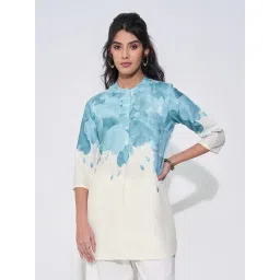 Rangmanch By Pantaloons Blue Regular Fit Printed Kurta-picture-37