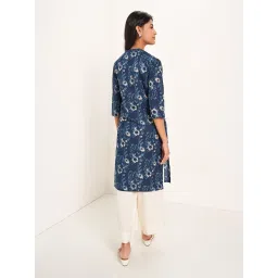 Rangmanch By Pantaloons Blue Regular Fit Printed Kurta image 2