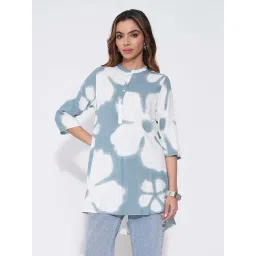 Rangmanch By Pantaloons Blue Regular Fit Printed Tunic-picture-30