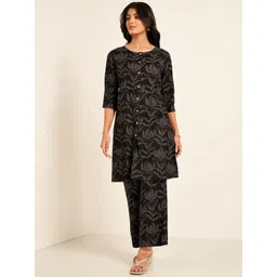 RANGMANCH BY PANTALOONS Ethnic Motifs Printed A-Line Kurta-picture-34