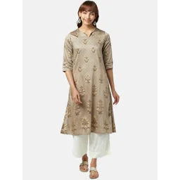 RANGMANCH BY PANTALOONS Ethnic Motifs Printed Kurta-picture-24