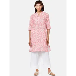 RANGMANCH BY PANTALOONS Floral Printed Pure Cotton Kurta-picture-28