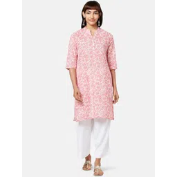 RANGMANCH BY PANTALOONS Floral Printed Pure Cotton Kurta-picture-13