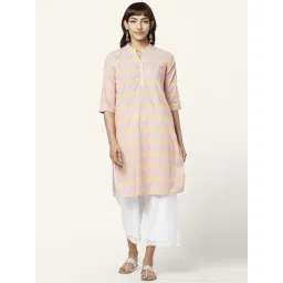 Rangmanch by Pantaloons Multicolored Cotton Printed Straight Kurta-picture-43