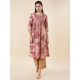 Rangmanch by Pantaloons Pink Print A Line Kurta-picture-27
