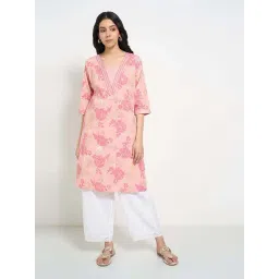 Rangmanch by Pantaloons Pink Printed Kurtas-picture-13