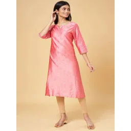 Rangmanch by Pantaloons Pink Printed Straight Kurta-picture-38