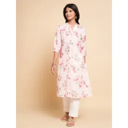 Rangmanch By Pantaloons Pink Regular Fit Printed Kurta-picture-35