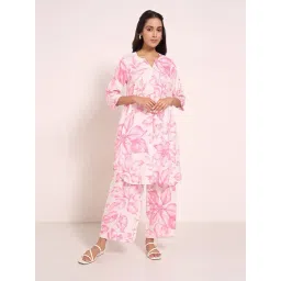 Rangmanch By Pantaloons Pink Relaxed Fit Printed Kurta-picture-33