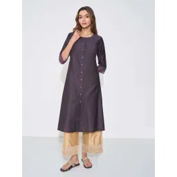Rangmanch By Pantaloons Purple Regular Fit Kurta-picture-23