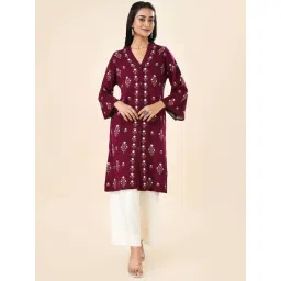 Rangmanch by Pantaloons Red Self Design Shrug-picture-35