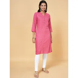RANGMANCH BY PANTALOONS Striped Straight Kurta-picture-13