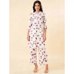 Rangmanch by Pantaloons White & Purple Printed Kurta-picture-36