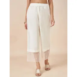 Rangmanch by Pantaloons White Embroidery Pant-picture-21