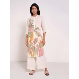 Rangmanch by Pantaloons White Printed Kurta-picture-25