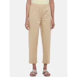 RANGMANCH BY PANTALOONS Women Beige Trousers-picture-17