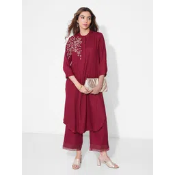 RANGMANCH BY PANTALOONS Women Embroidered Thread Work Kurta-picture-31