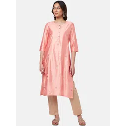 RANGMANCH BY PANTALOONS Women Ethnic Motifs Embroidered Thread Work Kurta-picture-42