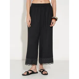 RANGMANCH BY PANTALOONS Women Flared Cotton Ethnic Palazzos-picture-18