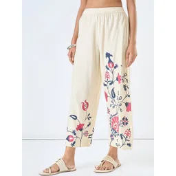 RANGMANCH BY PANTALOONS Women Floral Printed Cropped Ethnic Palazzos-picture-28