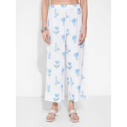 RANGMANCH BY PANTALOONS Women Floral Printed Flared Palazzos-picture-40