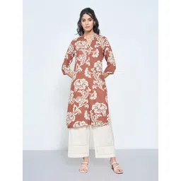 RANGMANCH BY PANTALOONS Women Floral Printed Thread Work Kurta-picture-12