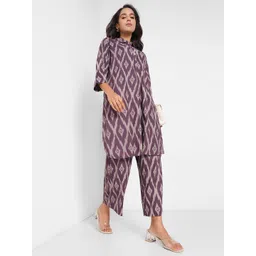 RANGMANCH BY PANTALOONS Women Geometric Printed Thread Work Kurta-picture-14