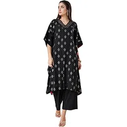 rangmanch by pantaloons Women Kaftan Set-picture-30