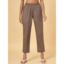 RANGMANCH BY PANTALOONS Women Mid-Rise Cotton Trousers-picture-19