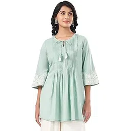 rangmanch by pantaloons Women's Thread Embroidery Regular Tunics-picture-27